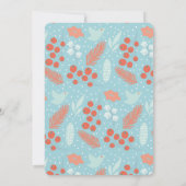 Eat Drink is prettige kerstfeestdag Kaart (Achterkant)