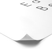 Eat Drink is vrolijk kerstfeest in Red Santa Hat Poster (Hoek)