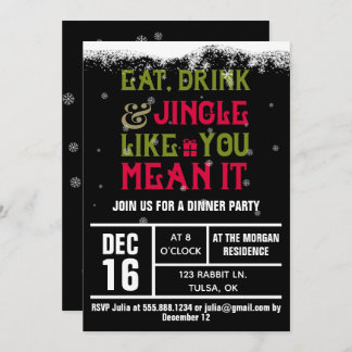 Eat, Drink & Jingle Holiday Party nodigt uit Kaart
