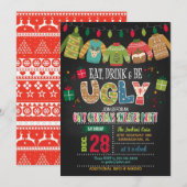 Eat, Drink kan een lelijke kerstairpartij zijn Kaart (Voorkant / Achterkant)