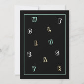 Eat, Drink, lelijke Sweater-kerstuitnodiging Kaart (Achterkant)