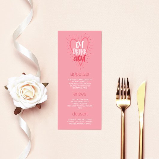 Eat Drink Love | Menu Dinner Party (Valentijnsdag)