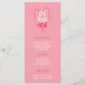 Eat Drink Love | Menu Dinner Party (Valentijnsdag) (Voorkant)