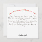 Eat Drink & Merry Christmas Card (Achterkant)
