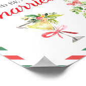 Eat Drink met kerstbruiloft Verloving Poster (Hoek)