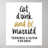 Eat Drink moet gehuwd zijn met speciale huwelijksb Poster (Voorkant)