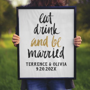 Eat Drink moet gehuwd zijn met speciale huwelijksb Poster