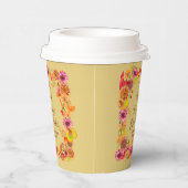 Eat Drink moet vrolijk zijn geef Bedankt-Thanksgiv Papieren Bekers (Rechts)