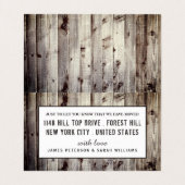 Eat Drink New Home, Change of Address Card Visitekaartje (Binnenkant ongevouwen)