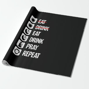 Eat Drink Pray Herhalen - Aanstand aan Cadeaupapier