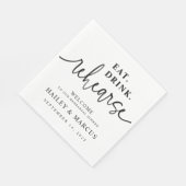 Eat Drink Rehearse Rehearsal Dinner Napkins Servet (Hoek)