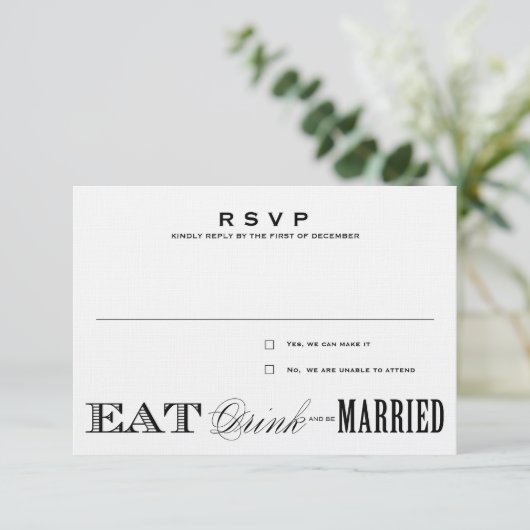 EAT, DRINK | RSVP 3,5 x 5 (Staand voorkant)