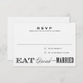 EAT, DRINK | RSVP 3,5 x 5 (Voorkant / Achterkant)