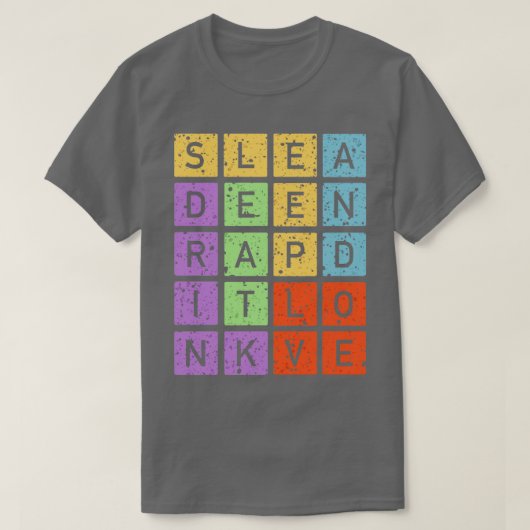 Eat Drink Sleep en Love T-shirt (Design voorkant)