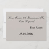 Eat Drink & Suitup Red Zal je mijn Bestman zijn Kaart (Achterkant)