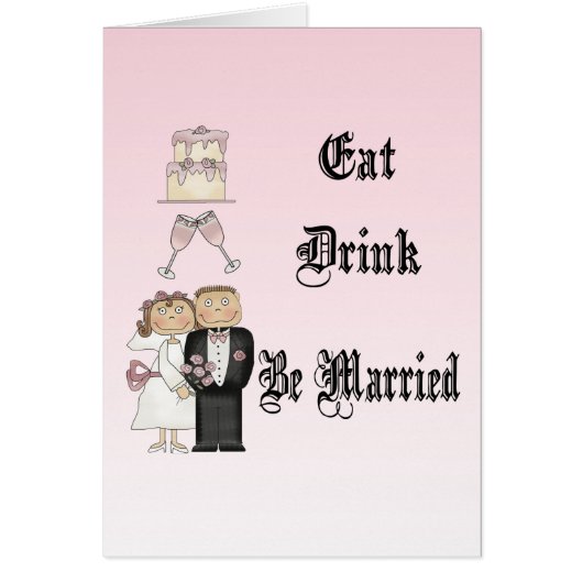 Eat, Drink, trouwen (Voorkant)