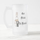 Eat, Drink, trouwen Matglas Bierpul (Links)