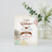 Eat Drink Vieren IV Huwelijksuitnodiging Kaart (Staand voorkant)