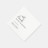 Eat Drink We zijn getrouwd. Servet (Hoek)