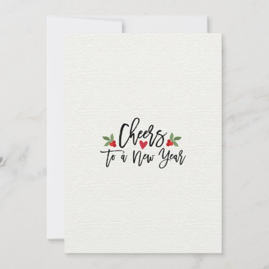 Eat Drink & Wees prettige kerstfeestdagen Kaart (Achterkant)