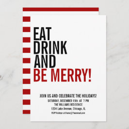 Eat Drink & Wees vrolijk kerstfeest Kaart