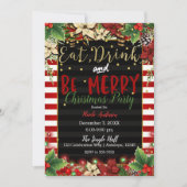 Eat Drink & Wees vrolijk kerstfeest Kaart (Voorkant)