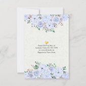 EAT Drink worden getrouwd bruiloft bloemenzilver s Kaart (Achterkant)