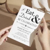 Eat Drink worden gevierd retro viering van het lev Kaart