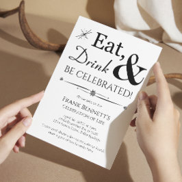 Eat Drink worden gevierd retro viering van het lev Kaart