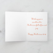 Eat Drink & zijn Scary Halloween Spider Web Kaart (Binnen)