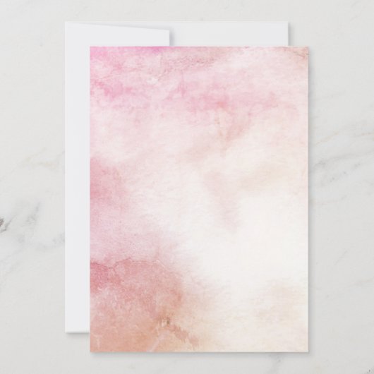 EAT Drinken & Feest Moderne Waterverf Bloem Bruilo Kaart (Achterkant)