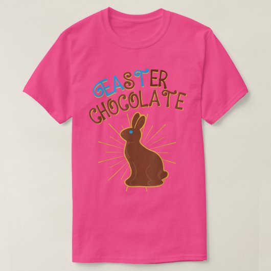 Eat Easter Chocolate Bunny Funny Easter T-shirt (Design voorkant)