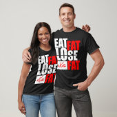 Eat Fat Lose Fat Keto dieet grappig shirt (Unisex)