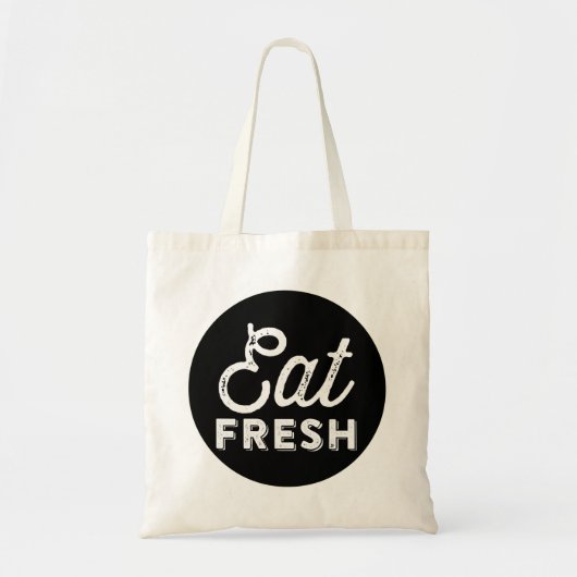 Eat Fresh | Canvas tas voor reustige retroflectuur (Voorkant)