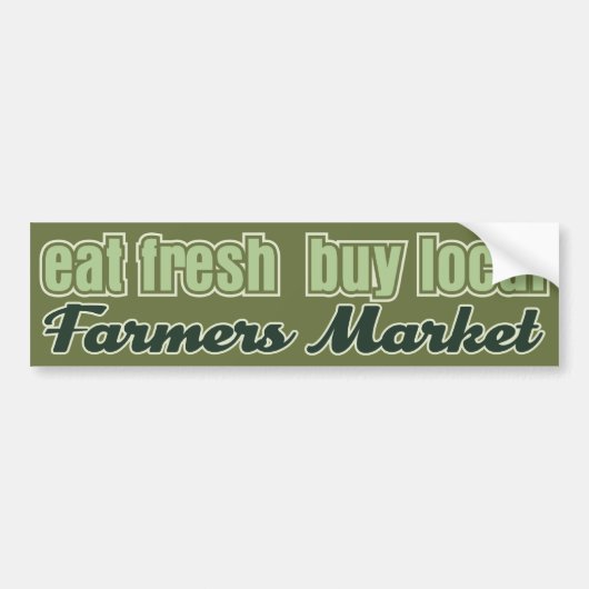Eat Fresh Farmers Market Bumpersticker (Voorkant)