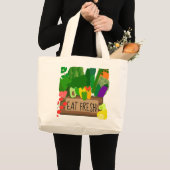 Eat Fresh Jumbo Canvas tas (Voorkant (product))