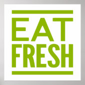 Eat Fresh Poster (Voorkant)