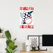 EAT-FRUIT: gezond Amerika, Federaal Kunstproject Poster (Thuiskantoor)