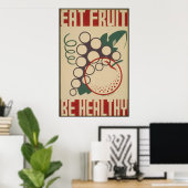  Eat Fruit is het gezonde Poster van WPA (Thuiskantoor)