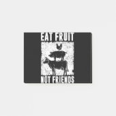 Eat Fruit not Friends Veganer Statement Vegetarier Post-it® Notes (Voorkant)