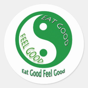 Eat Good Feel Diet and Weight Loss Ronde Sticker