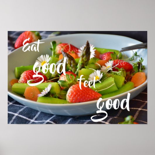 Eat Good Feel Good/ Asparagus Salad Poster (Voorkant)