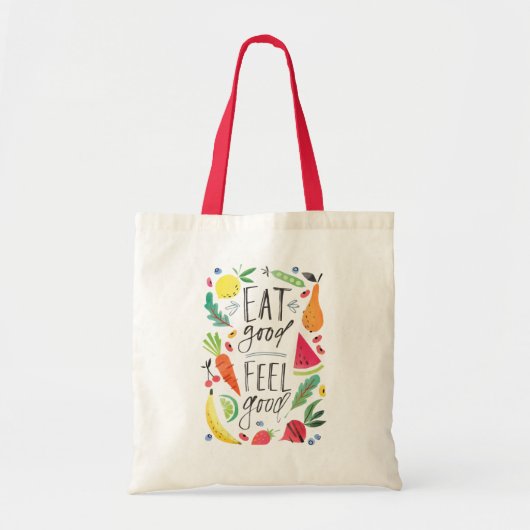 Eat Good, Feel Good Tote Bag (Voorkant)