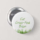 Eat Grass-Fed Bison Ronde Button 5,7 Cm (Voorkant /achterkant)