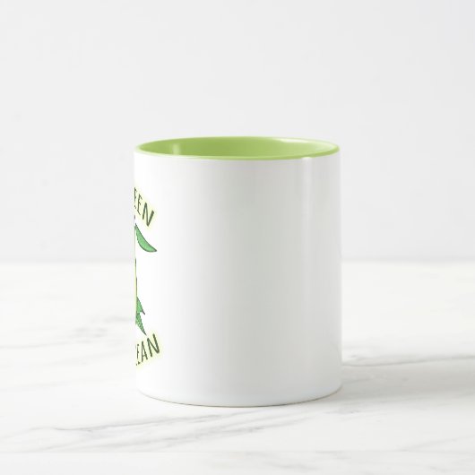 Eat Green Live Clean – Wereld Vegetarische Dag Mok (Midden)