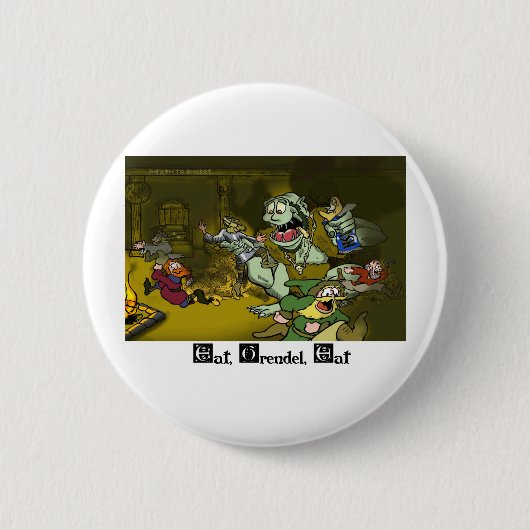 Eat, Grendel, Eat Ronde Button 5,7 Cm (Voorkant)
