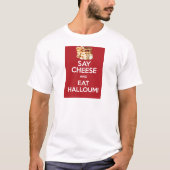 EAT HALLOUMI GRIEK CHEESE T-SHIRT (Voorkant)