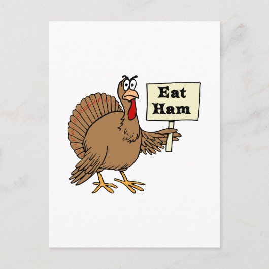 Eat Ham Briefkaart (Voorkant)