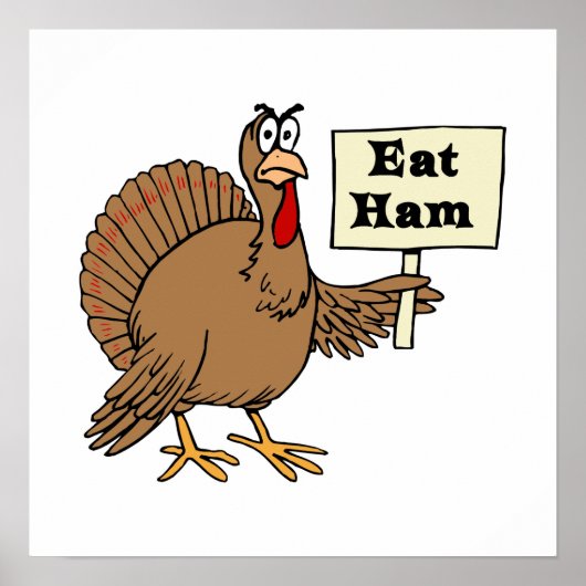 Eat Ham Poster (Voorkant)