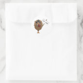 Eat Ham Ronde Sticker (Tas)